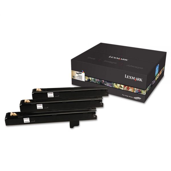 LEXC930X83G Lexmark C930X83G Photoconductor Cartridge, 3/Pack, Color