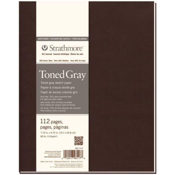 NOTM135020 Strathmore Toned Sketch Softcover Journal 7.75"X9.75"