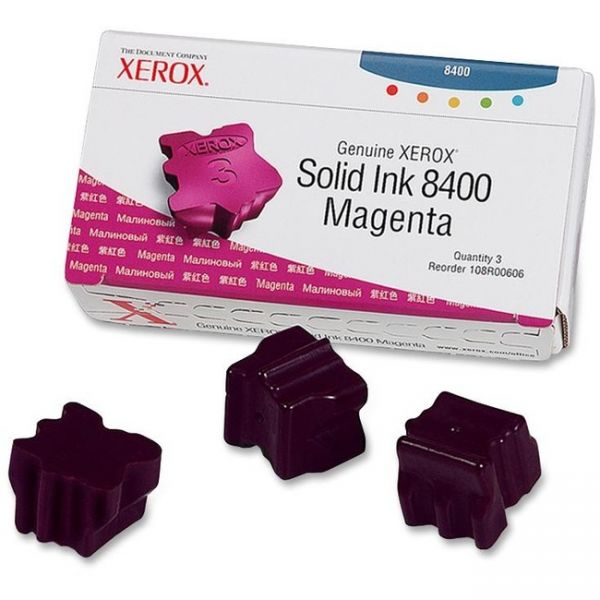 XER108R00606 Xerox 108R00606 Solid Ink Stick, 1,133 Page-Yield, 3/Box, Magenta