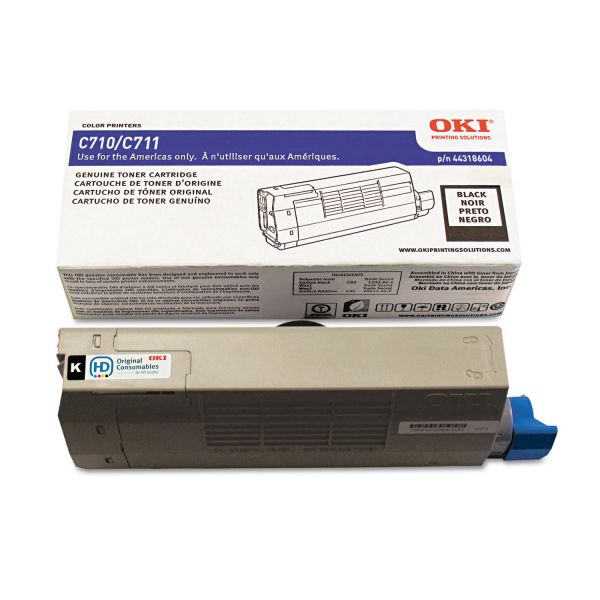 OKI44318604 Oki 44318604 Toner, 11,000 Page-Yield, Black