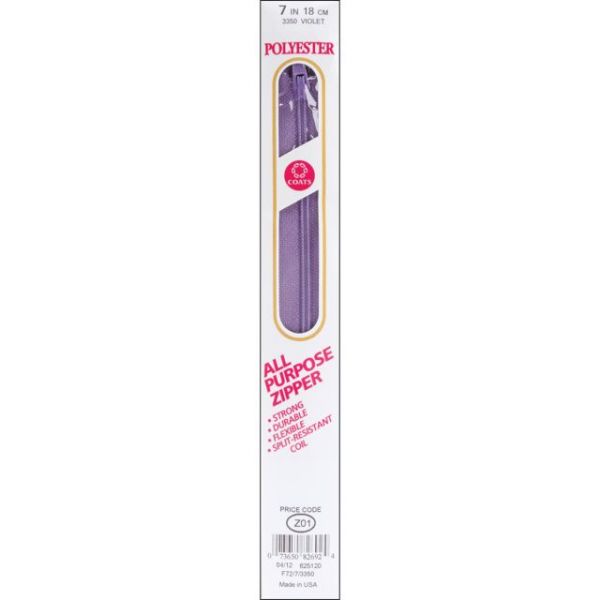 NOTM030158 All-Purpose Plastic Zipper 7"