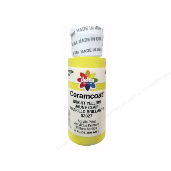 NOTM131194 Ceramcoat Bright Yellow Acrylic Paint