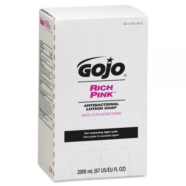 GOJ722004 Gojo RICH PINK Antibacterial Lotion Hand Soap Refill