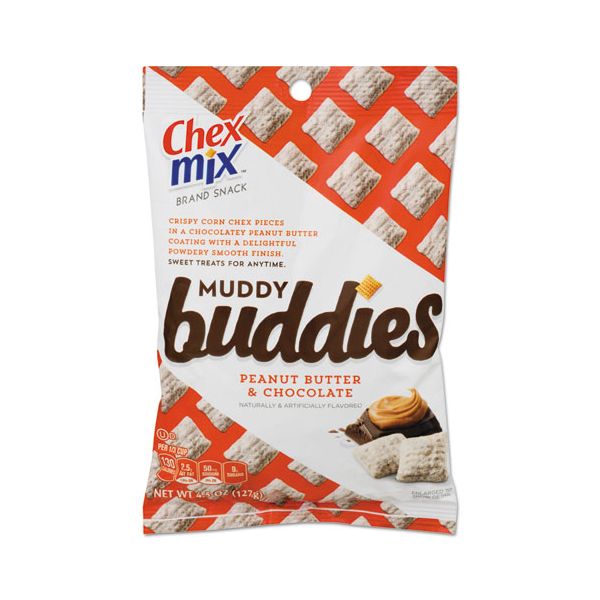 AVTSN37301 Chex Mix Chex Mix Muddy Buddies, 4.5oz Bag, 7 Bags/Pack