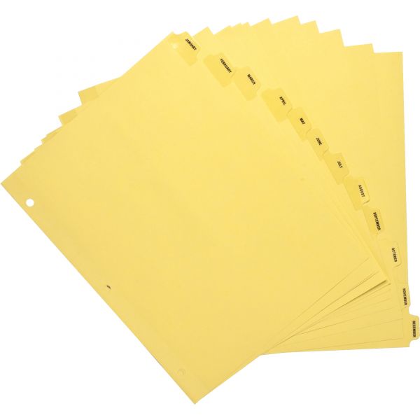 SPR01807 Sparco Monthly Tab Index Dividers