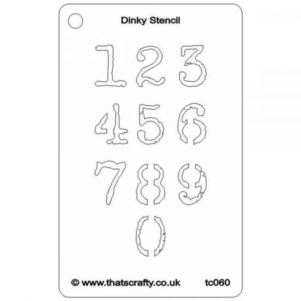 NOTM370070 That's Crafty Dinky Stencil 3"X4.75"