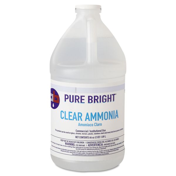 KIK19703575033 Pure Bright Clear Ammonia, 64oz Bottle, 8/Carton