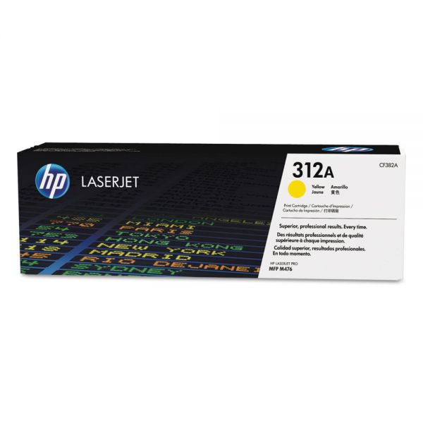HEWCF382A HP 312A, (CF382A) Yellow Original LaserJet Toner Cartridge