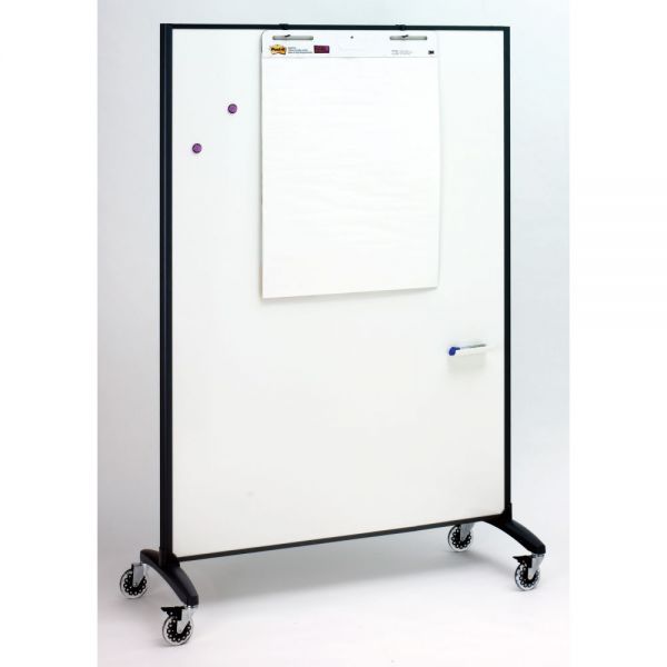 QRT6640MB Quartet Dry Erase Bulletin Rolling Room Divider