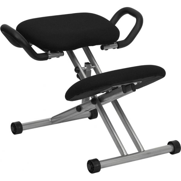 FHFWL1429GG Flash Furniture Ergonomic Kneeling Chair with Handles