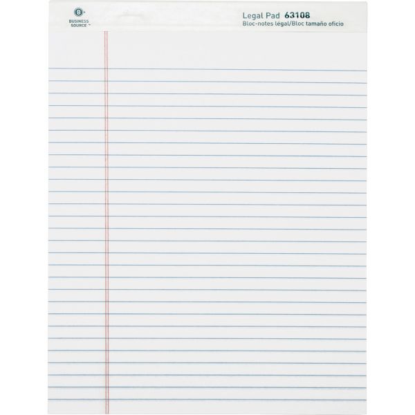 BSN63108 Business Source Letter-Size Legal Pads