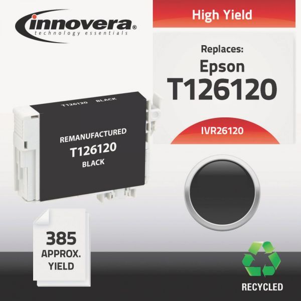 IVR26120 Innovera Remanufactured T126120 (126) Ink, Black