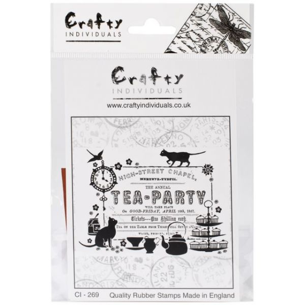 NOTM082608 Crafty Individuals Unmounted Rubber Stamp 4.75"X7" Pkg