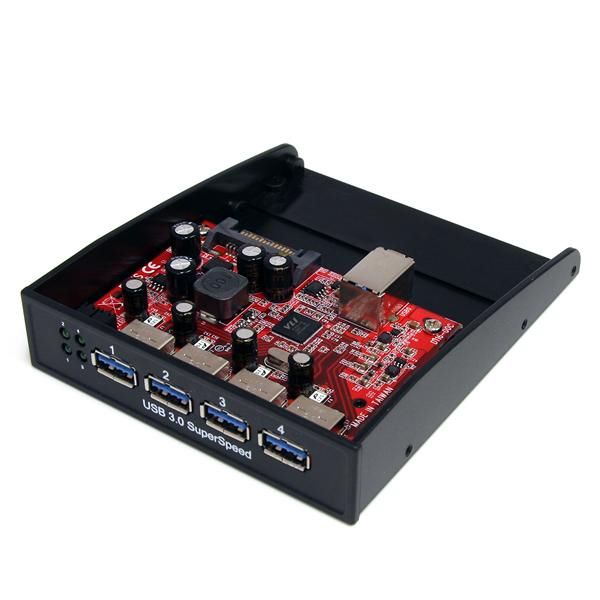 SYNX3197454 StarTech.com USB 3.0 Front Panel 4 Port Hub - 3.5 5.25in Bay