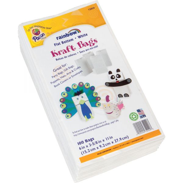 PAC72020 Rainbow Kraft Bags