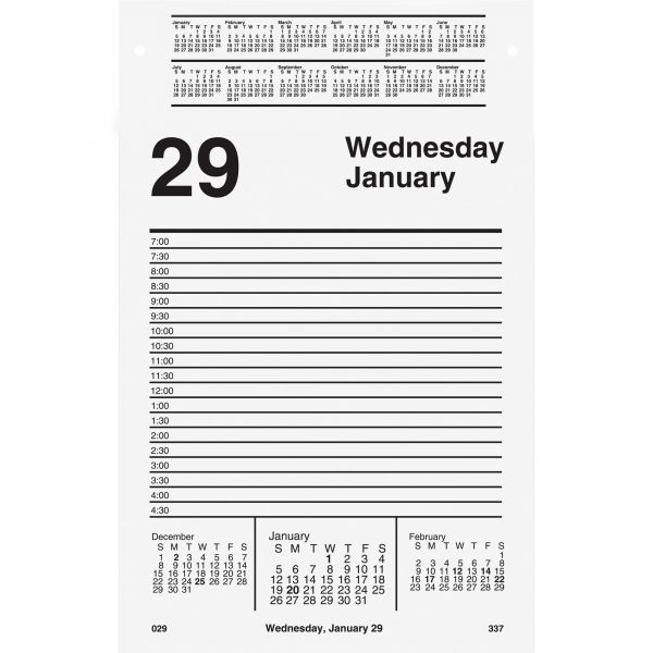 AAGE45850 AT-A-GLANCE Pad Style Desk Calendar Refill, 5 x 8, 2019