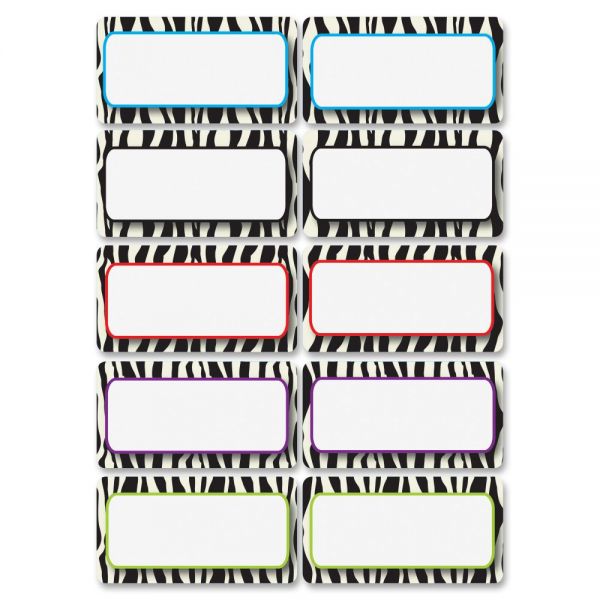 ASH10116 Ashley Zebra Print DryErase Nameplate Magnet