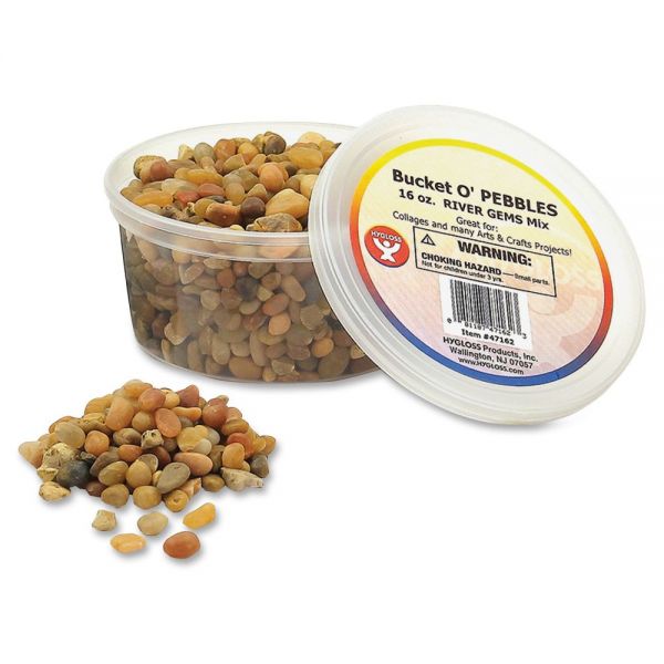 HYX47162 Hygloss Bucket 'O Craft Pebbles
