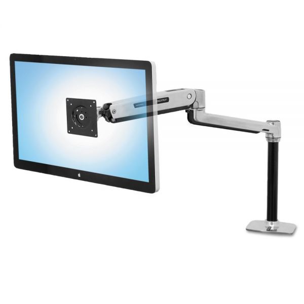 ERG45360026 Ergotron LX Sit-Stand Workstation Mount LCD Arm, Polished Aluminum