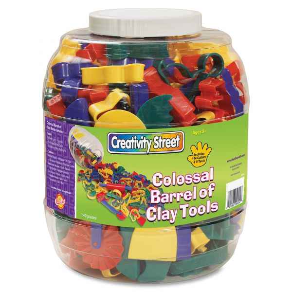 CKC5604 Creativity Street Colossal Barrel of Clay Tools