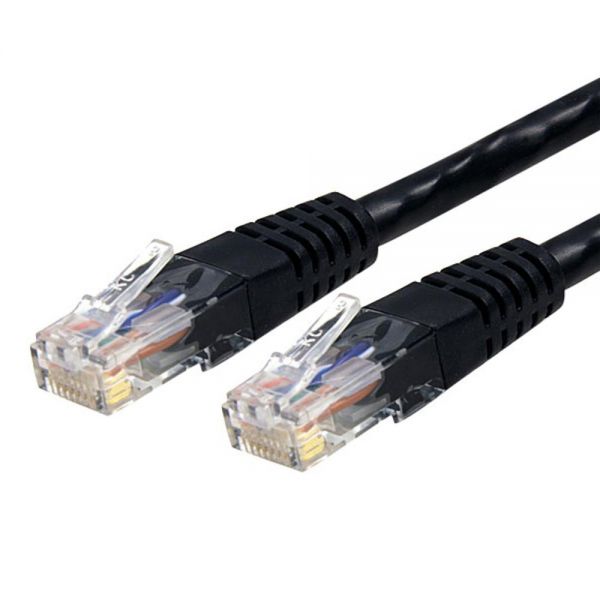 SYNX2750691 StarTech.com 50 ft Black Molded Cat6 UTP Patch Cable - ETL Verified