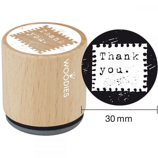 NOTM350189 Woodies Mounted Rubber Stamp 1.35"