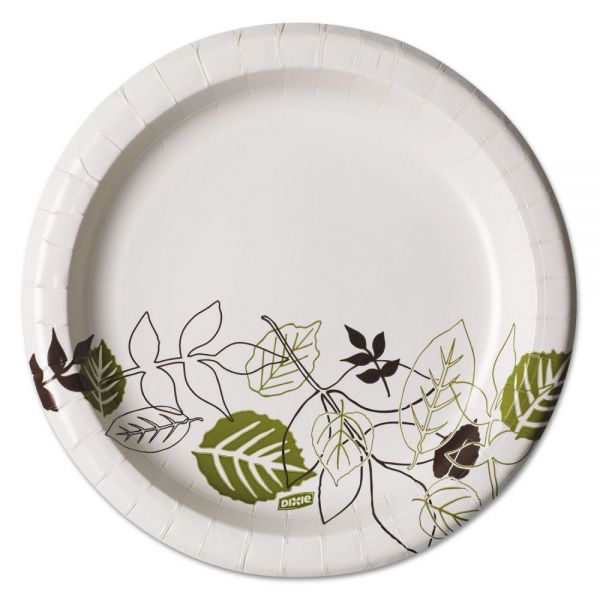 DXEUX9PATHPK Dixie Pathways Soak-Proof Shield Mediumweight Paper Plates, 8 1/2", Pathway, 125/Pack