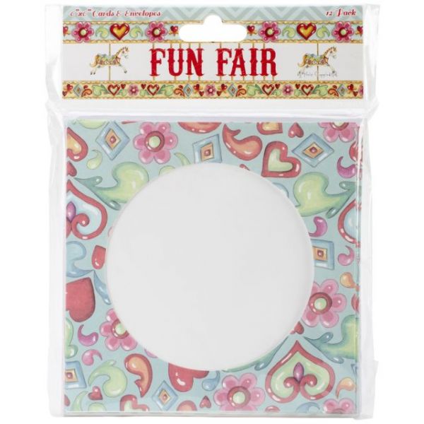 NOTM311925 Helz Fun Fair Cards & Envelopes 6"X6"