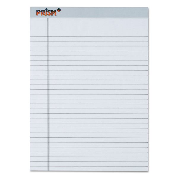 TOP63160 TOPS Prism Plus Colored Legal Pads, 8 1/2 x 11 3/4, Gray, 50 Sheets, Dozen