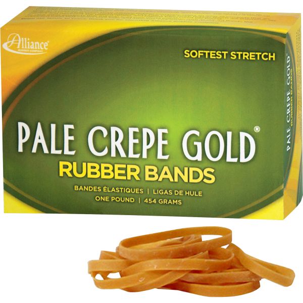 ALL20185 Pale Crepe Gold #18 Rubber Bands