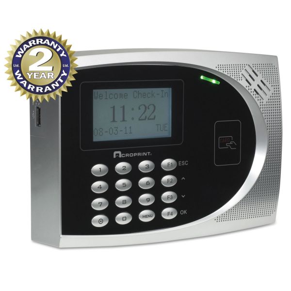 ACP010249000 Acroprint timeQplus Proximity Time and Attendance System, Badges, Automated