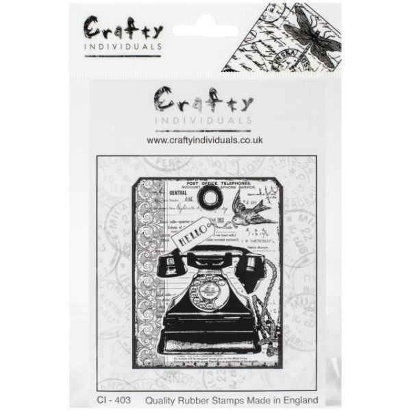 NOTM109989 Crafty Individuals Unmounted Rubber Stamp 4.75"X7" Pkg