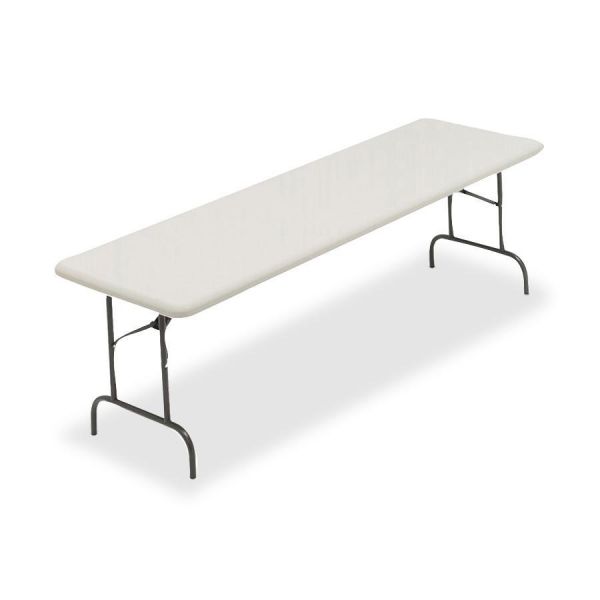 ICE65233 Iceberg IndestrucTables Too 1200 Series Resin Folding Table, 96w x 30d x 29h, Platinum