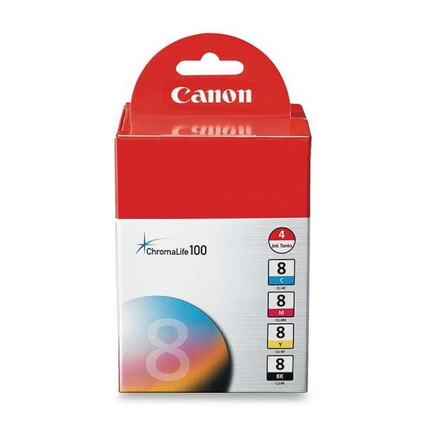 CNMCLI84PK Canon CLI-8 Black/Color Ink Cartridge Combo Pack