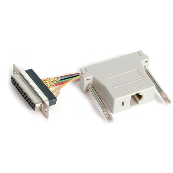 F Rj45 Adapter StarTech DB25 to RJ45 Modular Adapter - Serial adapter - DB-25 (F) - RJ ...