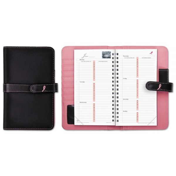 DTM89245 Day-Timer Pink Ribbon Starter Set, 3 1/2 x 6 1/2, Pink/White