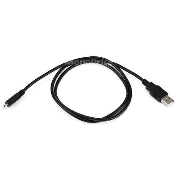 SYNX4373980 Monoprice 3ft USB 2.0 A Male to Micro 5pin Male 28/28AWG Cable
