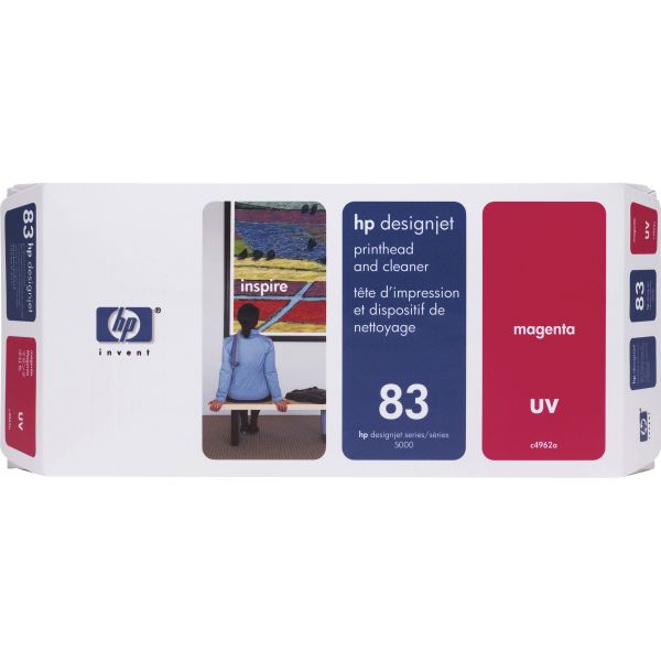 HEWC4962A HP 83 (C4962A) UV Magenta Printhead and Cleaner