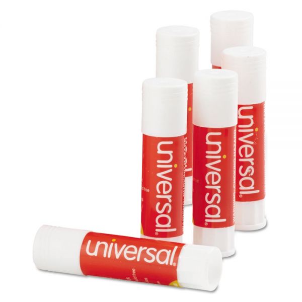 UNV75748 Universal Glue Stick, .28 oz, Stick, Clear, 12/Pack