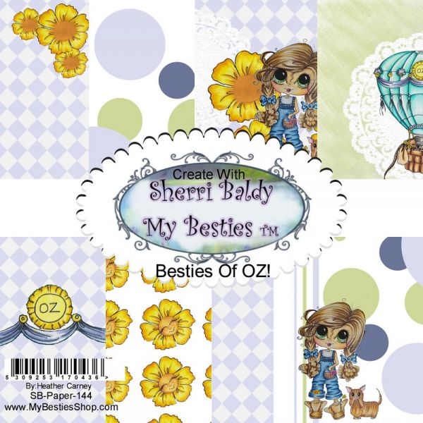 NOTM237374 My Besties Single-Sided Paper 6"X6" 8/Pkg