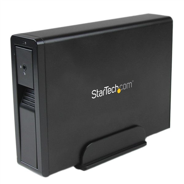 SYNX3686073 StarTech.com USB 3.0 eSATA Hard Drive Enclosure - Trayless 3.5" SATA III HDD Enclosure - SATA 6 Gbps - Black
