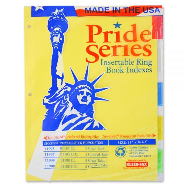 KLF11905 Kleer-Fax Pride Series Insertable Tab Index Dividers