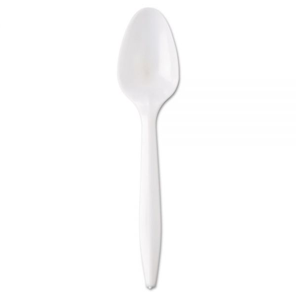 GENMWSIW GEN Wrapped Cutlery, 5 7/8" Teaspoon, Mediumweight, White, 1000/Carton
