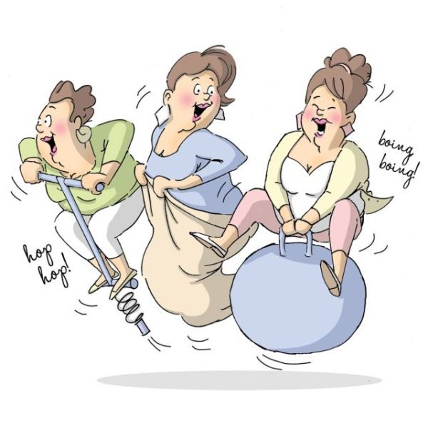 NOTM330036 Art Impressions Girlfriends Cling Rubber Stamp 9"X4.5"