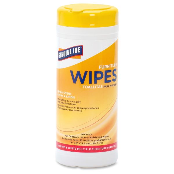 GJO10478CT Genuine Joe Furniture Wipes