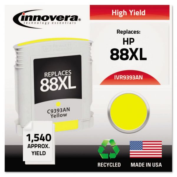 IVR9393AN Innovera Remanufactured C3939AN (88XL) High-Yield Ink, Yellow