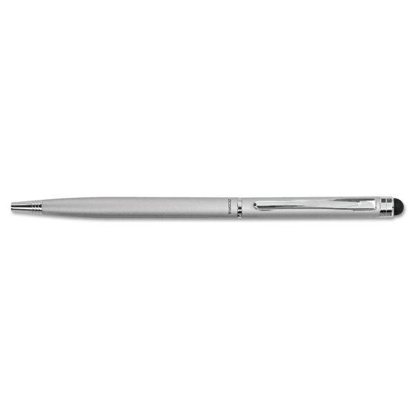 ZEB33161 Zebra StylusPen Twist Ballpoint Pen/Stylus, Silver