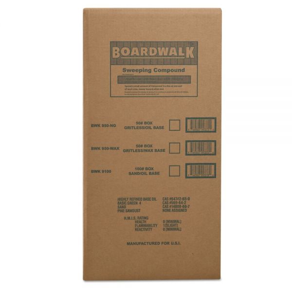 BWK9100 Boardwalk Oil-Based Sweeping Compound, Powder, Grit, 100-lb Box