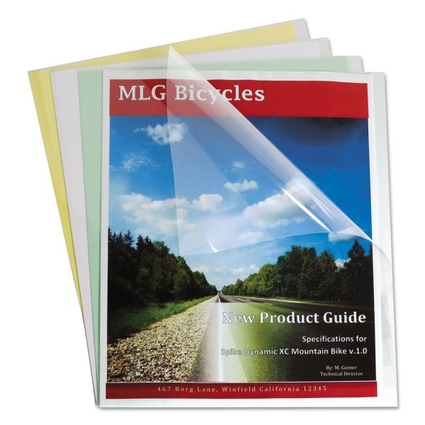 CLI31347 C-Line Report Covers, Economy Vinyl, Clear, 8 1/2 x 11, 100/BX