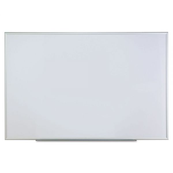 UNV43626 Universal Dry Erase Board, Melamine, 72 x 48, Satin-Finished Aluminum Frame